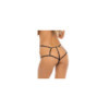 Panty noir ouvert à l'entrejambe 